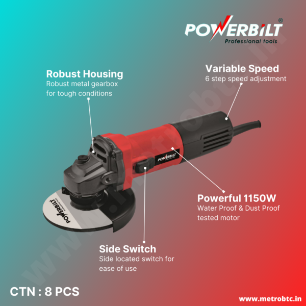 Angle Grinder PBT-AG4VS-1150 brochure