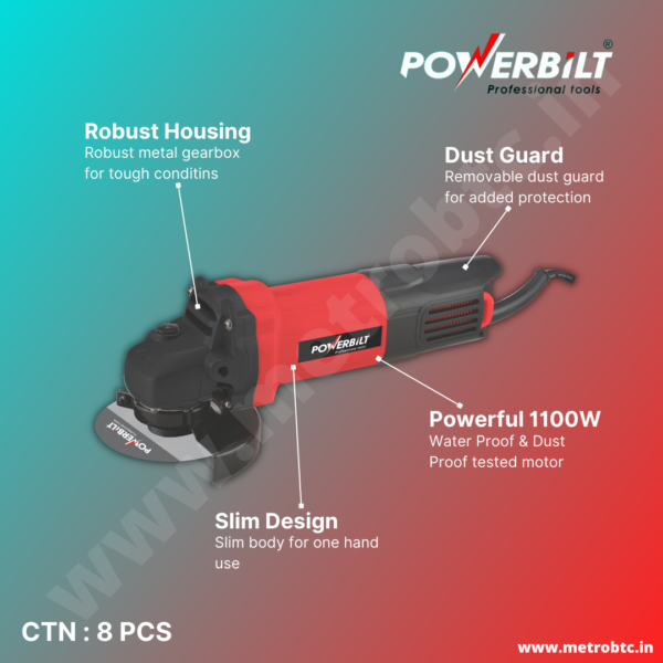 Angle Grinder PBT-AG4-1100 brochure