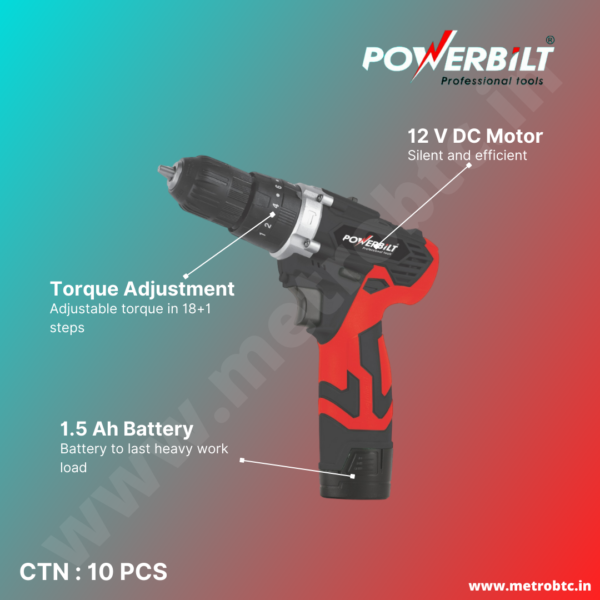 Cordless Screwdriver PBT-CL-CD12ES brochure