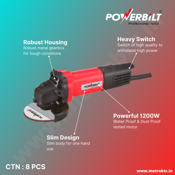 Angle Grinder PBT-AG4-1200 brochure