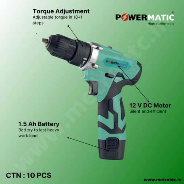Cordless Screwdriver PTC-CL-CD12 brochure