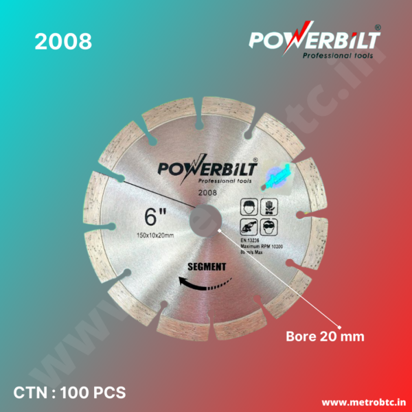 Diamond Blade 6" Segment Silver 2008 brochure