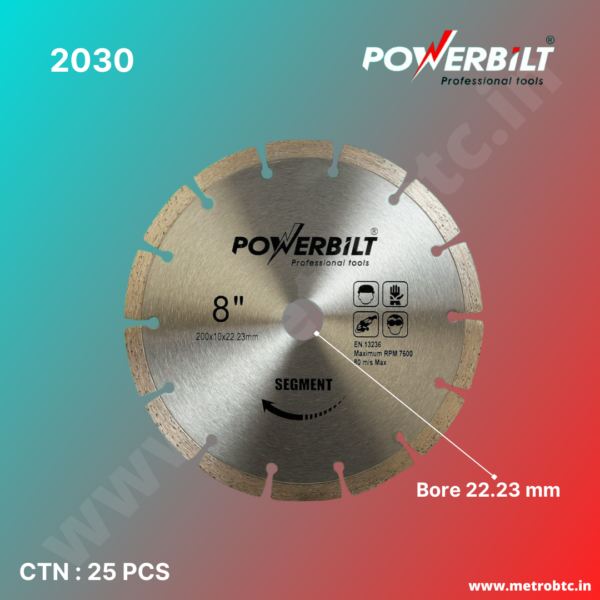 Diamond Blade 8" Segment Silver 2030 brochure