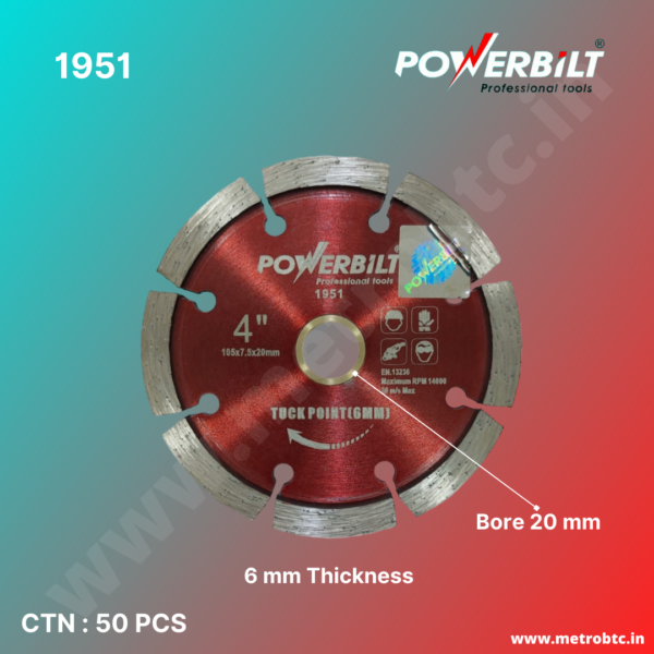 Diamond Blade 4" Tuck Point 1951 brochure