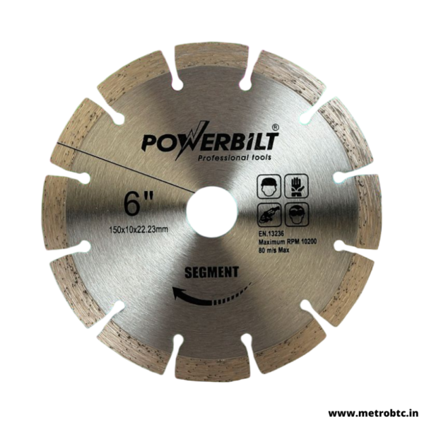 Diamond Blade 6" Segment Silver 2005