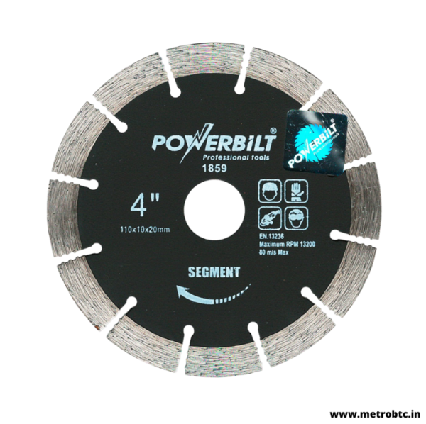 Diamond Blade 4" Segment Black 1859